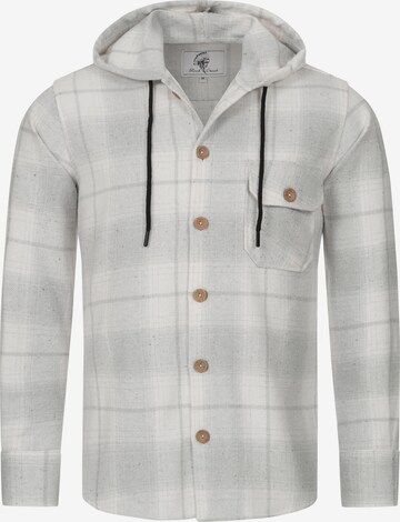 Rock Creek Button Up Shirt in Grey: front