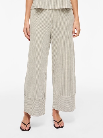 Wide Leg Pantalon 'VIStriplo' VILA en beige : devant