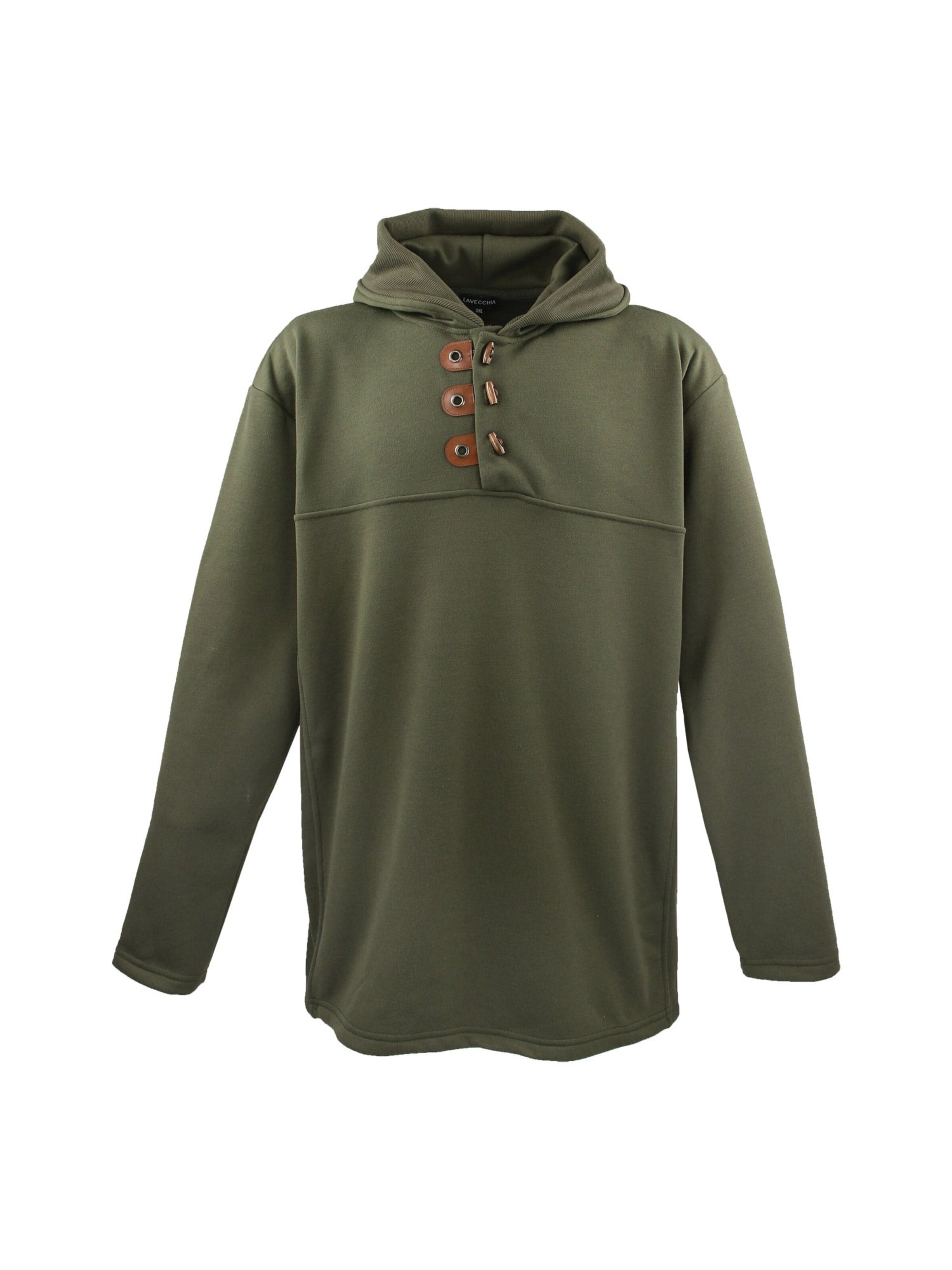 Lavecchia Sweatshirt 'LV-605 Übergrößen' i grön: framsida
