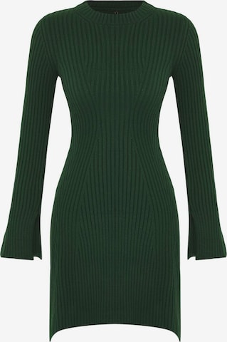 Trendyol - Vestido de punto en verde: frente