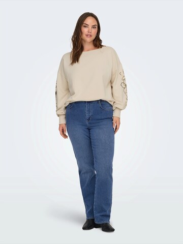 ONLY Carmakoma Μπλούζα φούτερ 'CARDEBORAH' σε μπεζ