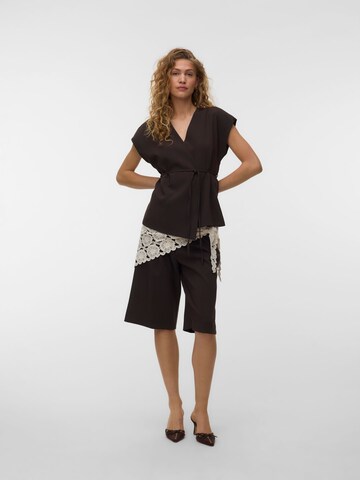 VERO MODA Vest 'VANNAH' in Brown