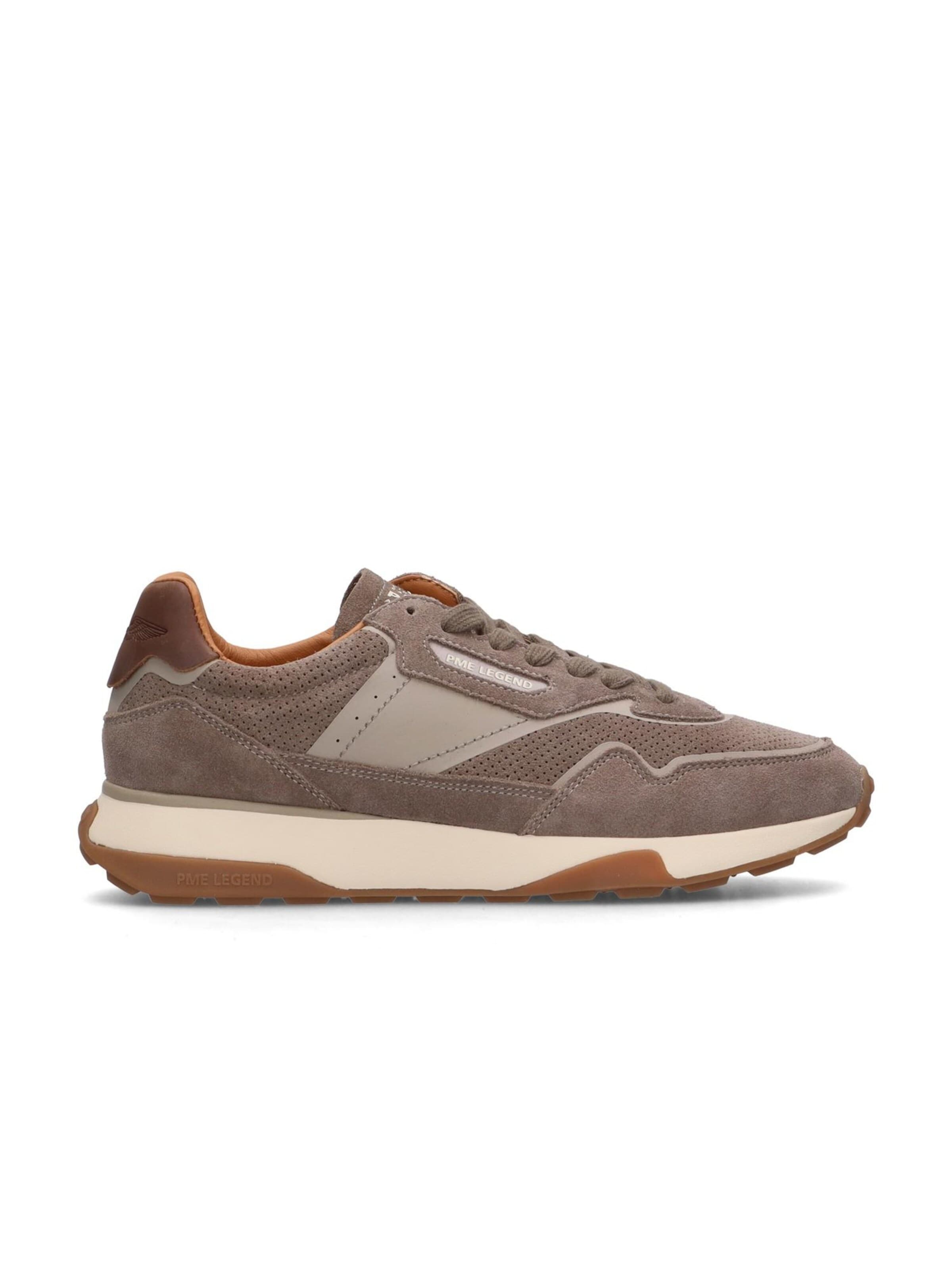 PME Legend Låg sneaker 'Latch sneaker in suede' i grå: framsida
