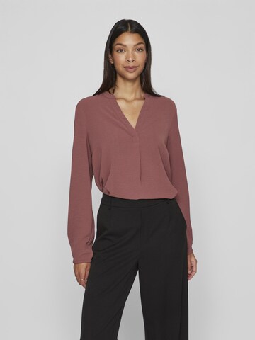 VILA Blouse in Bruin: voorkant