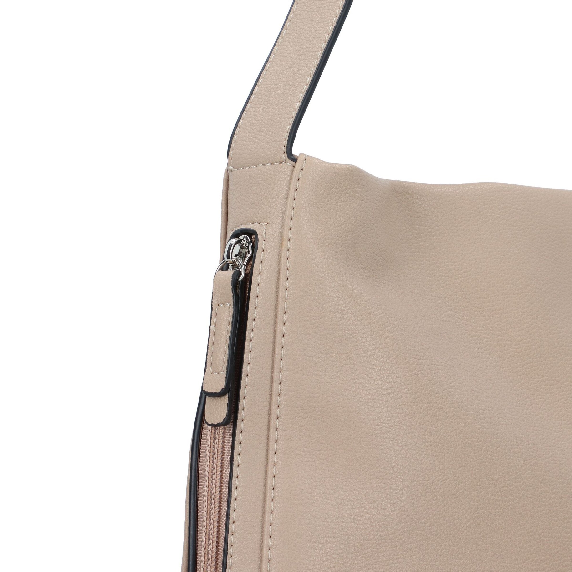 TOM TAILOR Schultertasche 'Yuma' in Beige