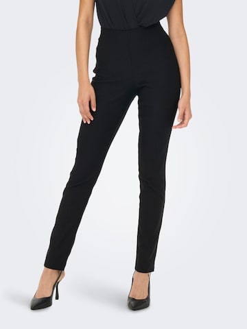 JDY Skinny Trousers in Black: front