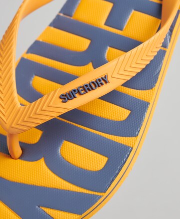 Superdry T-Bar Sandals in Yellow