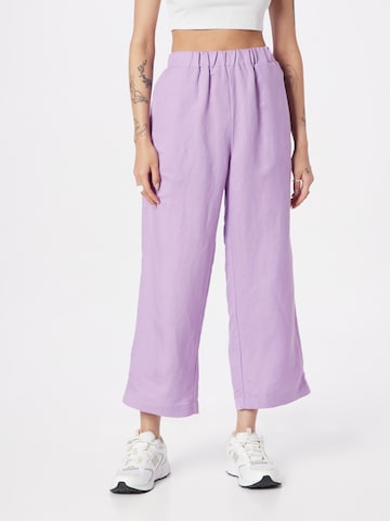 Lindex Wide leg Trousers 'Bella' in Purple: front