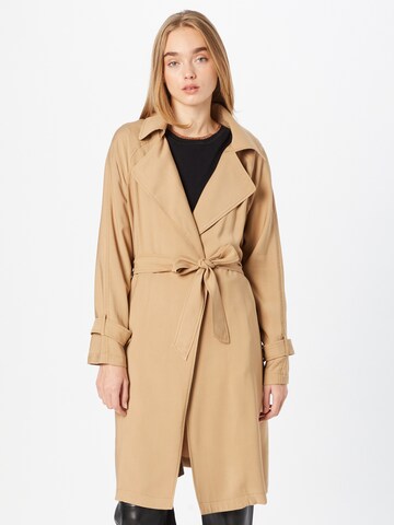 ZABAIONE Between-Seasons Coat 'Fallon' in Beige: front