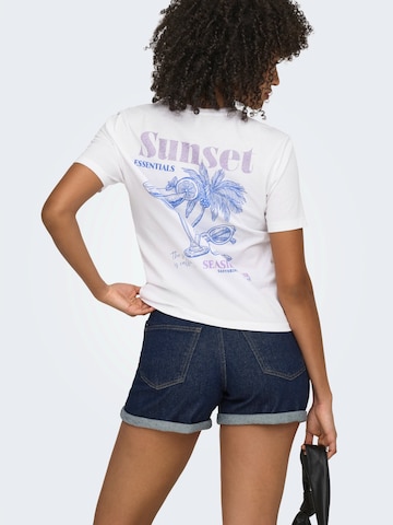 ONLY Shirt 'ONLDINA' in Wit: voorkant