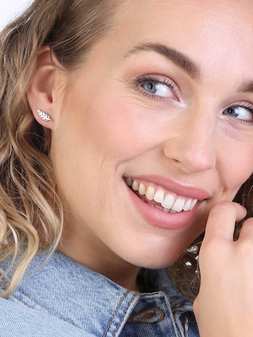 Lucardi Earrings in Silver