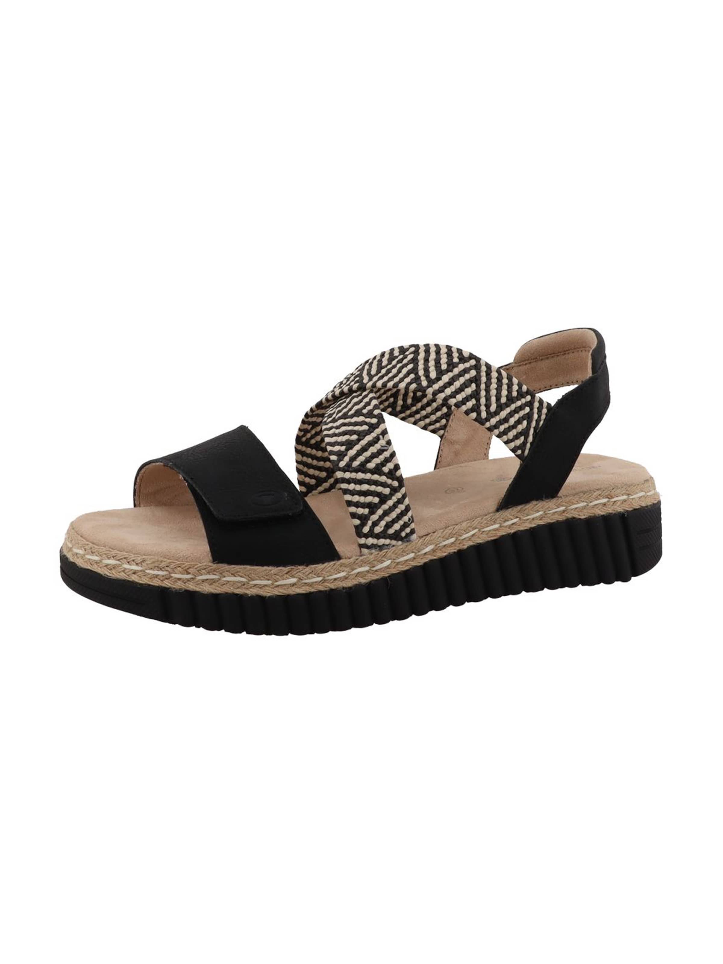 TOM TAILOR - Sandalias en negro: frente