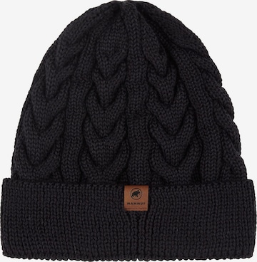 MAMMUT Sportmütze 'Valbella' in Schwarz: Vorderseite