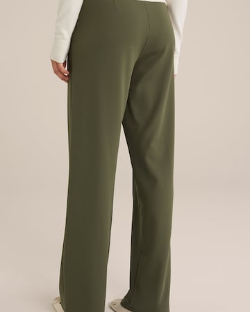 Loosefit Pantalon à pince WE Fashion en vert