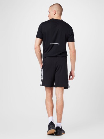 ADIDAS SPORTSWEAR Regularen Športne hlače 'Essentials French Terry 3-Stripes' | črna barva