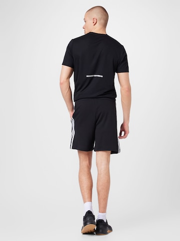 ADIDAS SPORTSWEAR Regular Workout Pants 'Essentials French Terry 3-Stripes' in Black