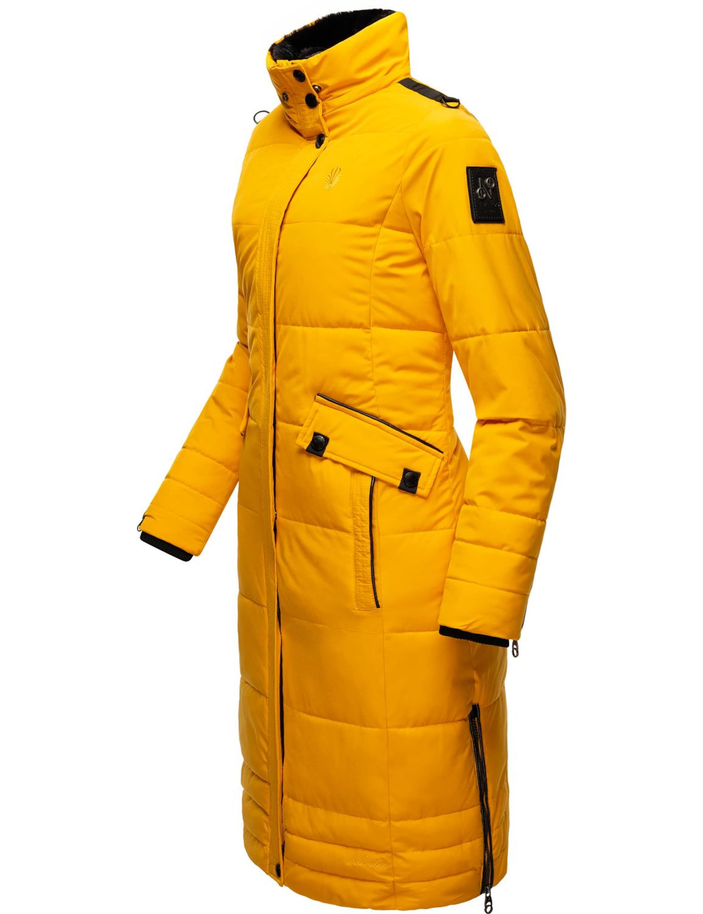 NAVAHOO Talvemantel 'Fahmiyaa', värv kollane