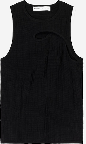 T-Shirt Bershka en noir : devant