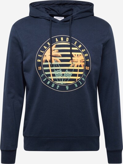 JACK & JONES Sweatshirt 'SUMMER VIBE' in de kleur Navy / Geel, Productweergave