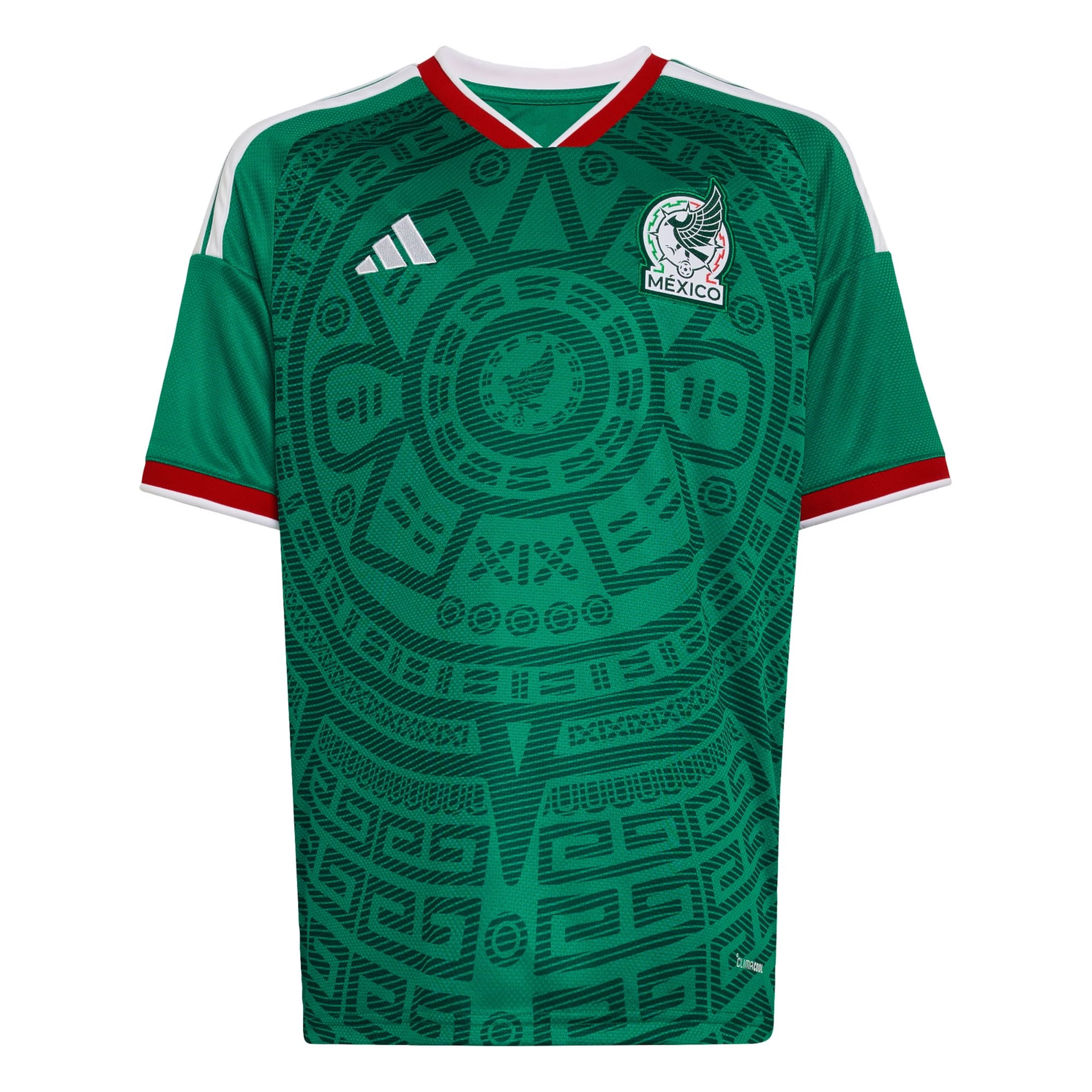 ADIDAS PERFORMANCE Trikot 'Mexico 26 Home Kids' in Grün: Vorderseite