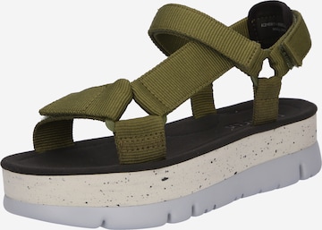 CAMPER - Sandalias 'Oruga Up' en verde: frente