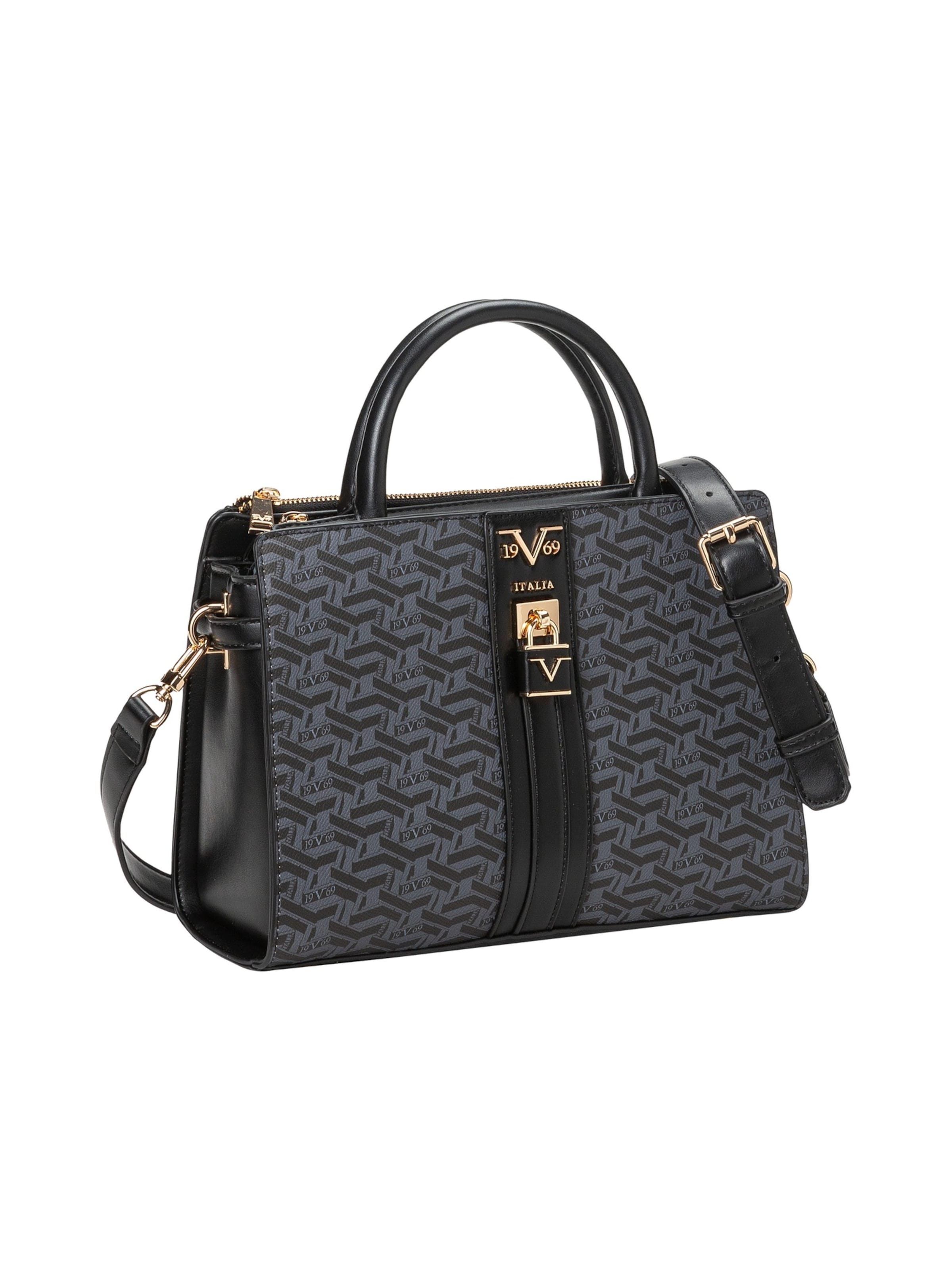 19V69 ITALIA - Mala de ombro 'Lisana Aop' em cinzento