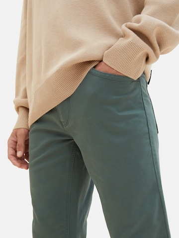 TOM TAILOR Normální Kalhoty – zelená