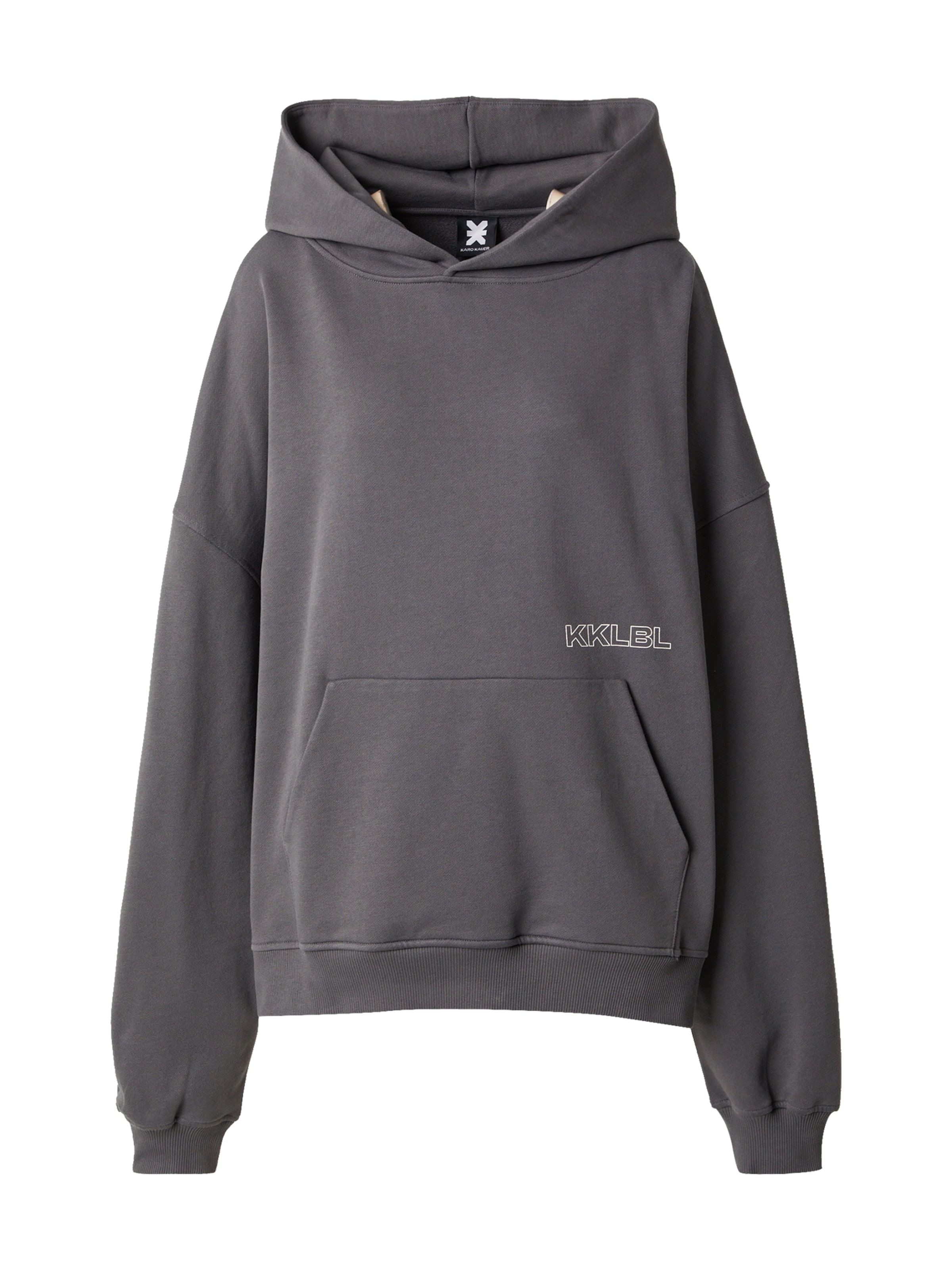 Felpa di Karo Kauer in grigio: frontale