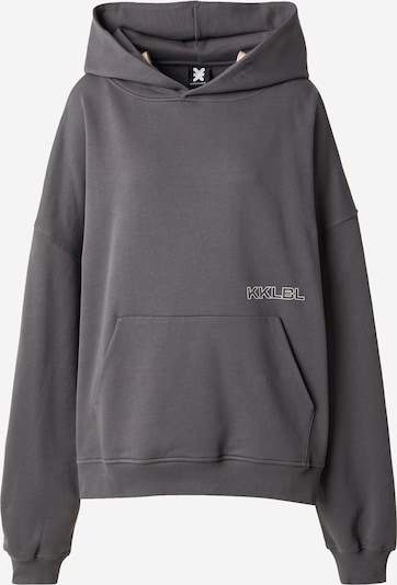 Karo Kauer Sweatshirt in basaltgrau / dunkelgrau / schwarz / weiß, Produktansicht