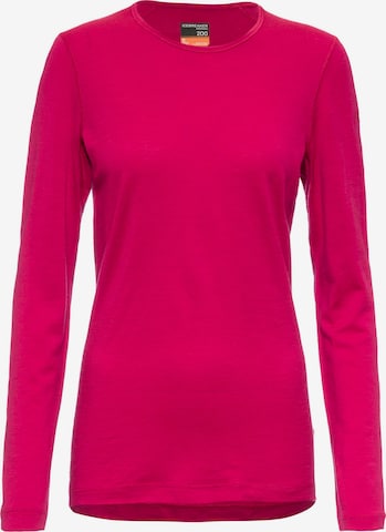 ICEBREAKER Funktionsbluse '200 Oasis' i pink: forside