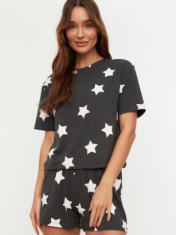 Trendyol Short Pajama Set in Black