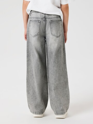 NAME IT Wide Leg Farkut 'NKFRose' värissä harmaa