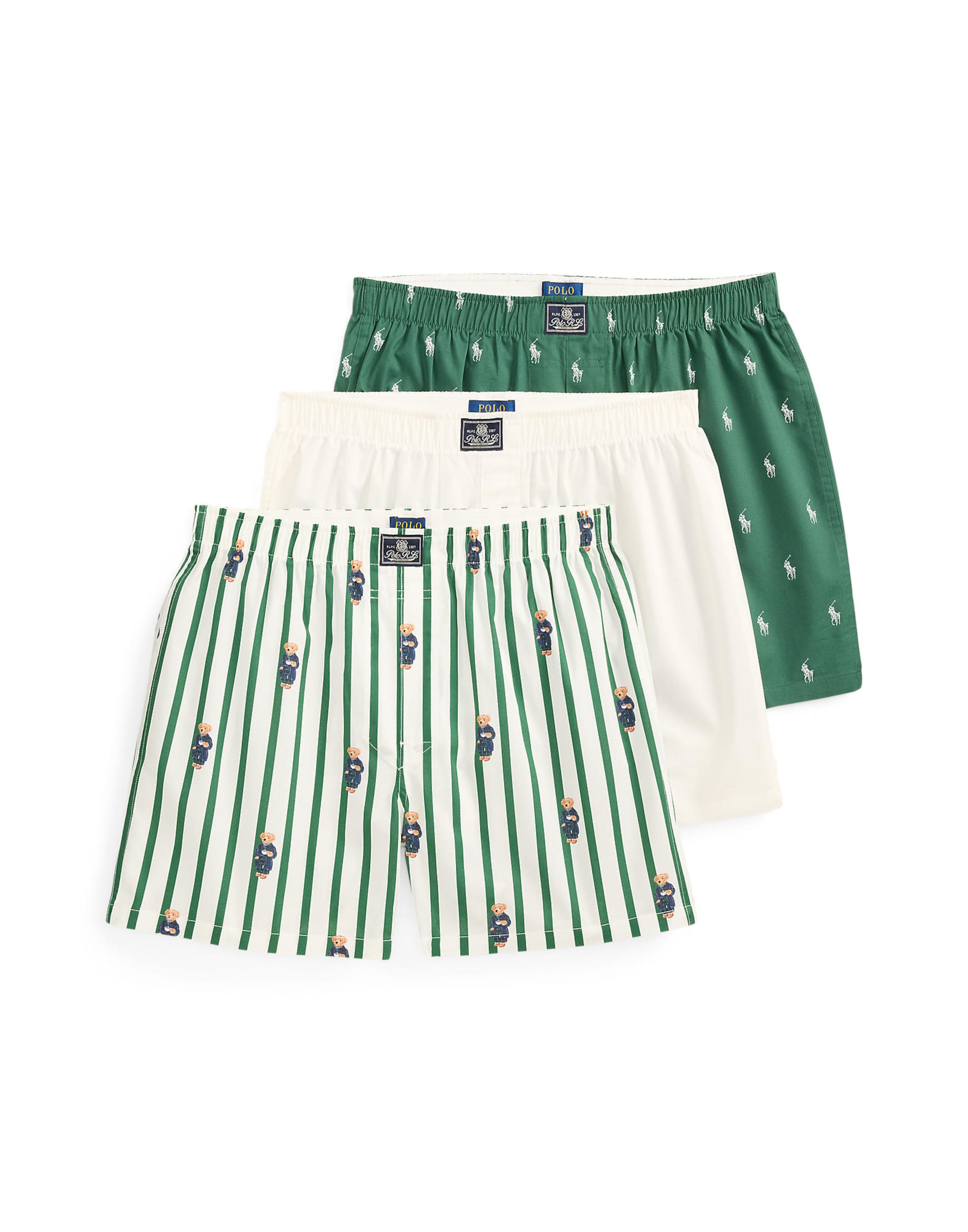 Polo Ralph Lauren Boxerky - Zelená: predná strana