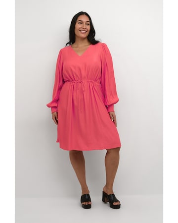KAFFE CURVE Dress in Pink