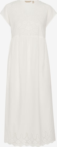 CULTURE Jurk 'Hawaii' in Wit: voorkant