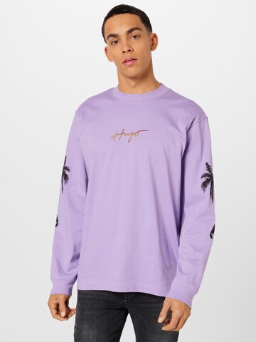 HUGO Red Shirt 'Damazonas' in Purple: front