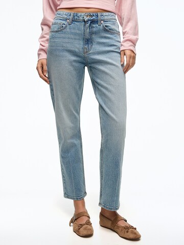 Regular Jean Bershka en bleu : devant