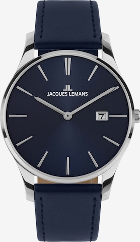 Jacques Lemans Analoguhr in Blau: predná strana