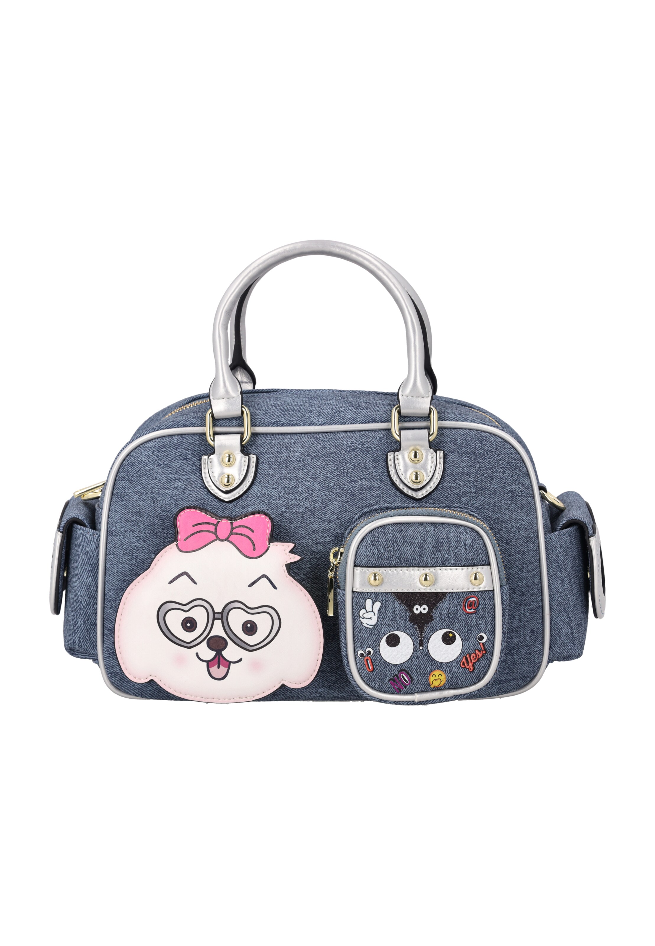 MYMO Handbag in Blue: front