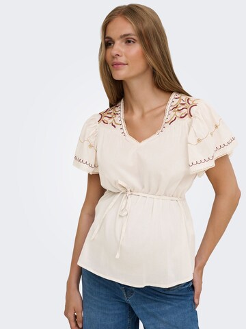 Only Maternity Bluza 'OLMIRINY' | bež barva