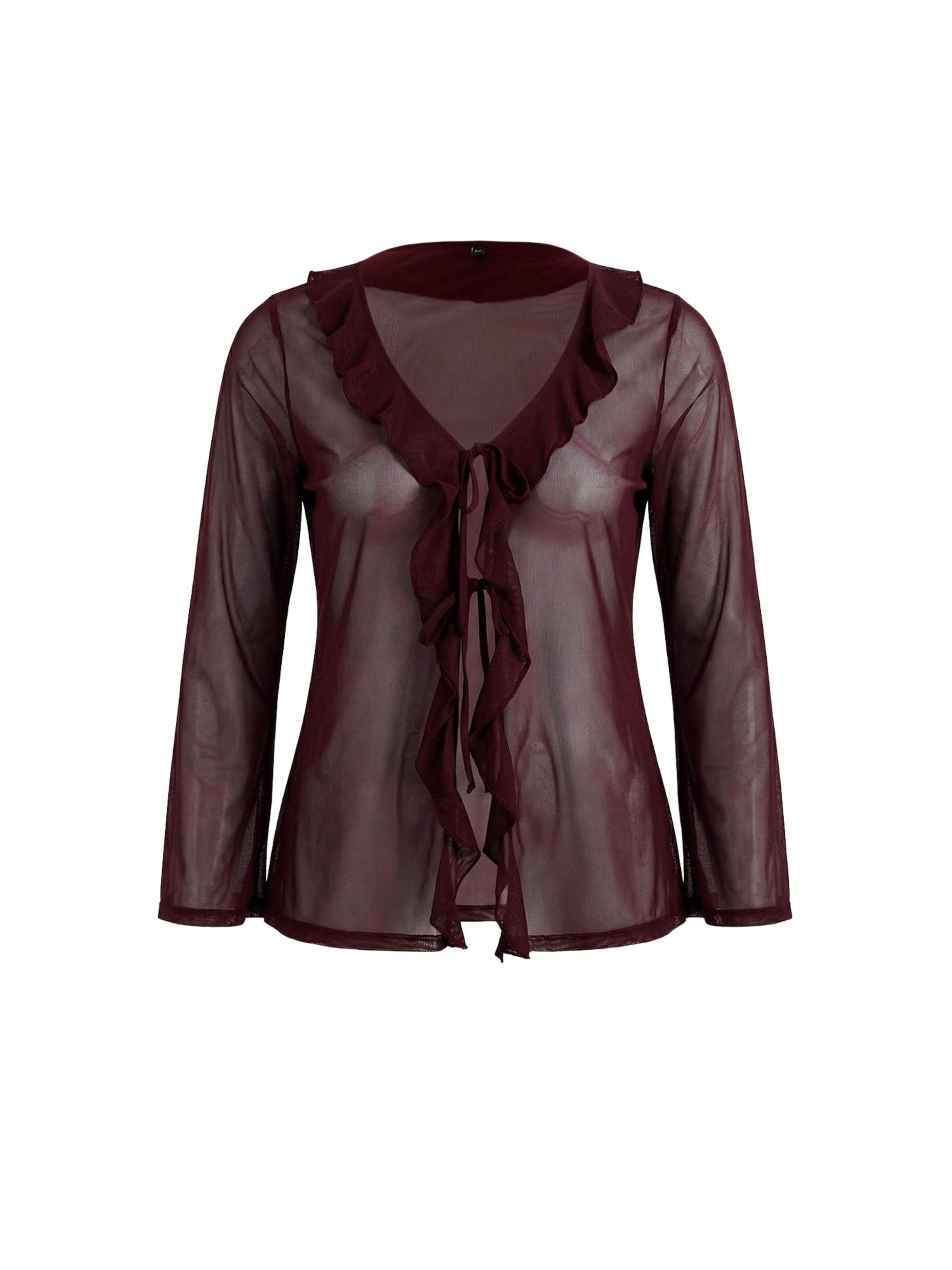 Trendyol Curve - Blusa en rojo: frente