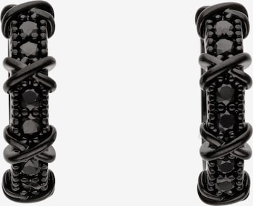 Boucles d'oreilles NAEMI en noir : devant