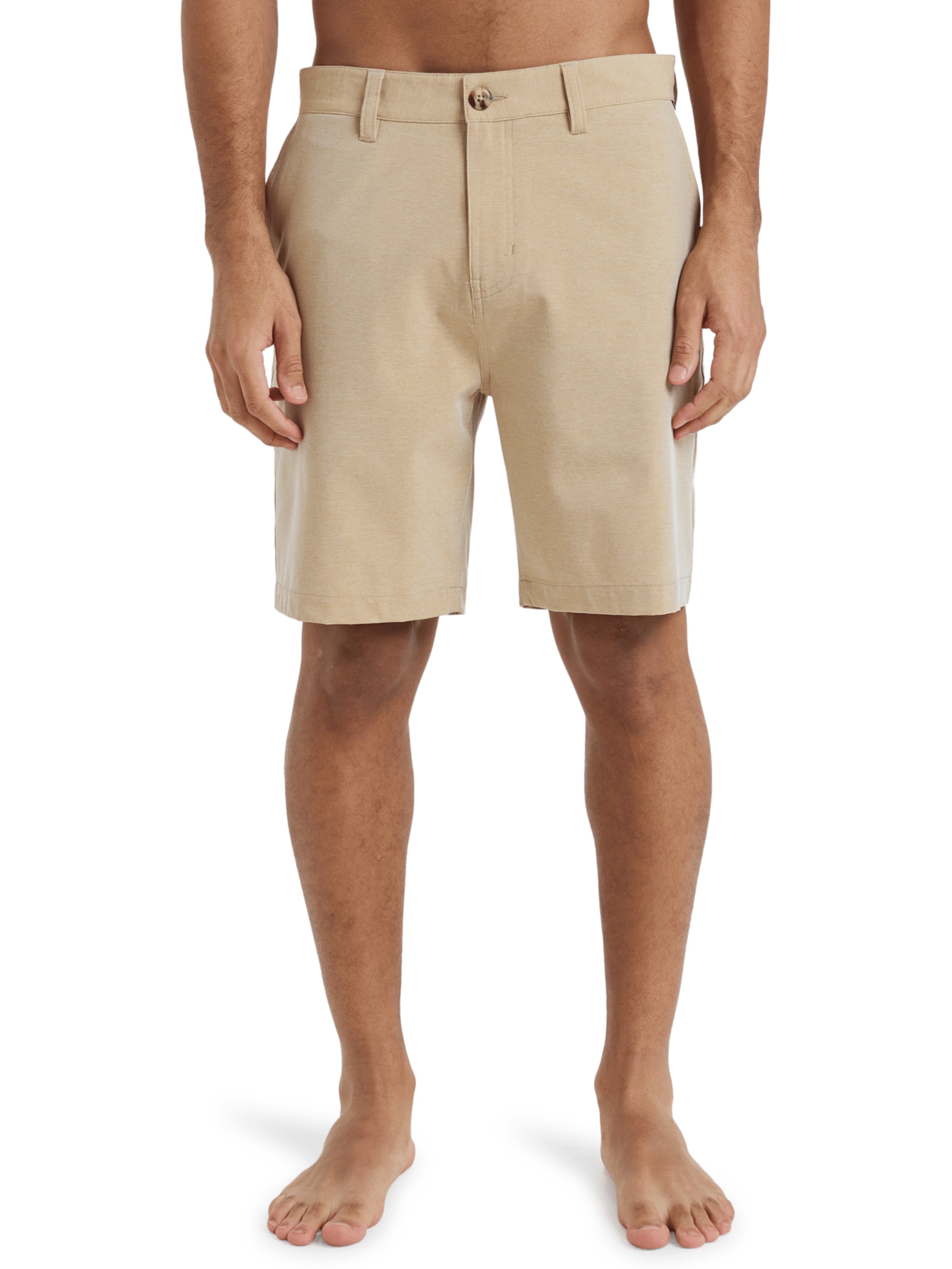 QUIKSILVER Regular Broek 'Union Heather Amph' in Beige: voorkant