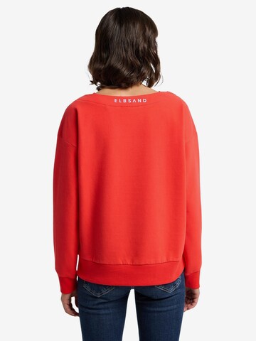 Elbsand Sweatshirt 'Felis' in Red