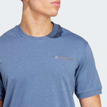 ADIDAS TERREX Performance shirt 'Xploric' in Blue