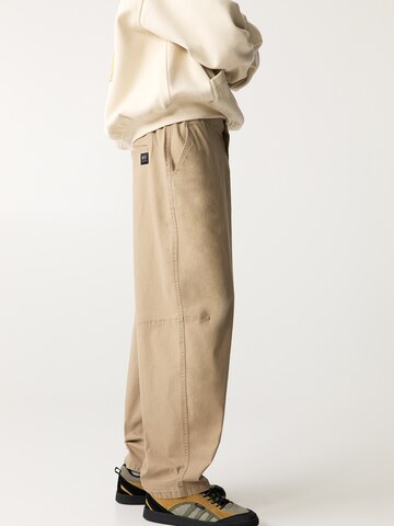 Pull&Bear Loosefit Broek in Beige