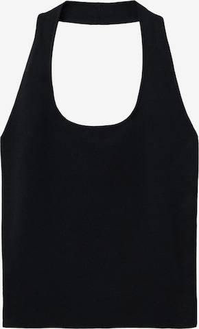 MANGO Knitted Top 'DEAN' in Black: front