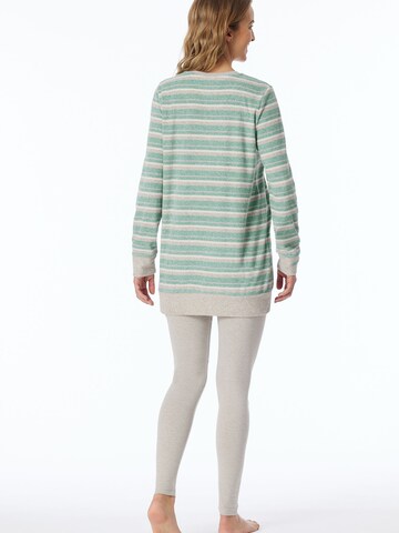 SCHIESSER Pajama ' Casual Essentials ' in Green