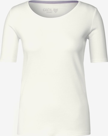 CECIL - Camisa 'Lena' em branco: frente