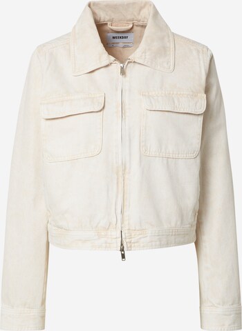 WEEKDAY - Chaqueta de entretiempo 'Aria' en blanco: frente